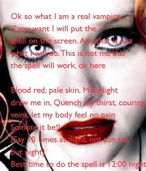 real vampire spell